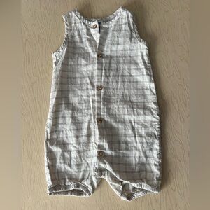 H&M Sleeveless Button Down Romper 9-12 Months